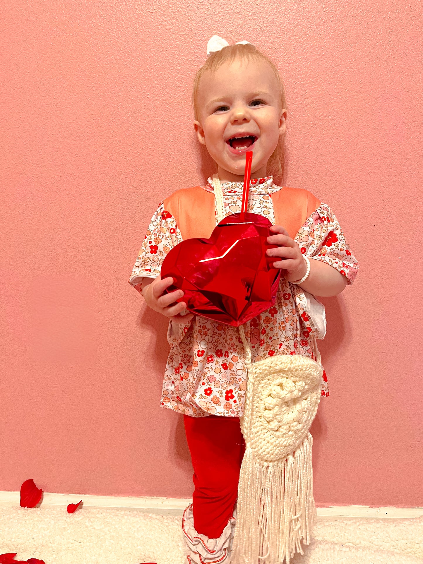 Mystery Flower and Fringe Purse