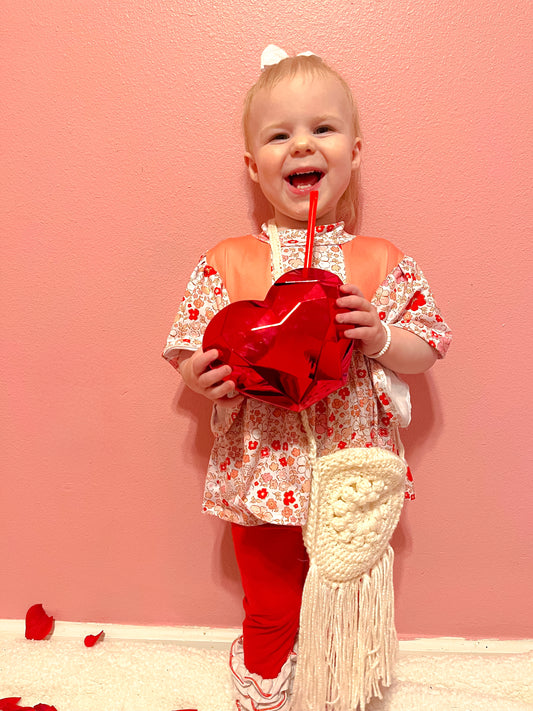 Flowers and Fringe Purse