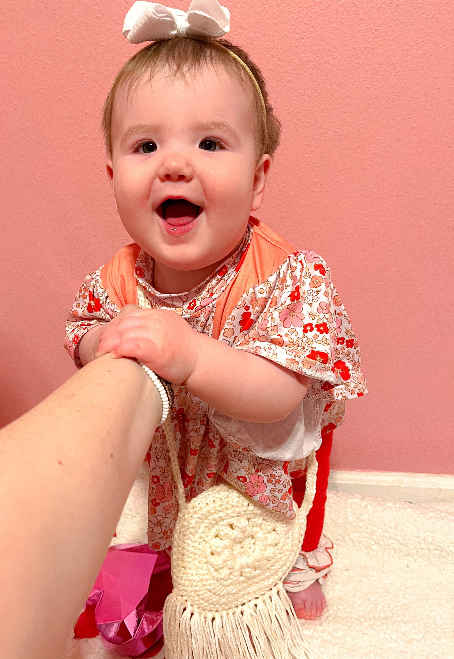 Flowers and Fringe Purse